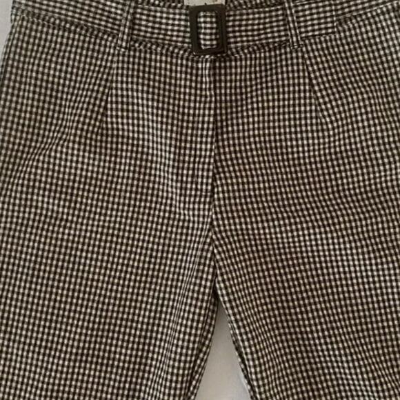 Tach Clothing High-Waist Portia Wool Pants in Brown Houndstooth Size M - Picture 8 of 13